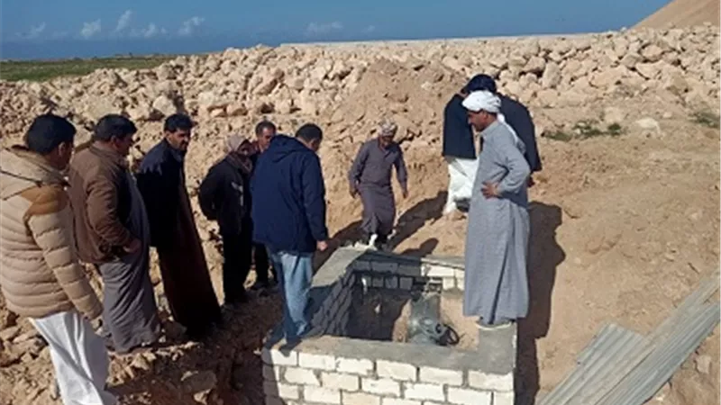 توصيل شبكة مياه قرية جلاله بالضبعة بخط المياه الـ700