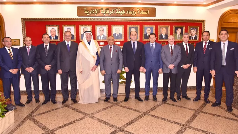 سفير المملكة العربية السعودية لدى مصر في زيارة لهيئة الرقابة الادارية