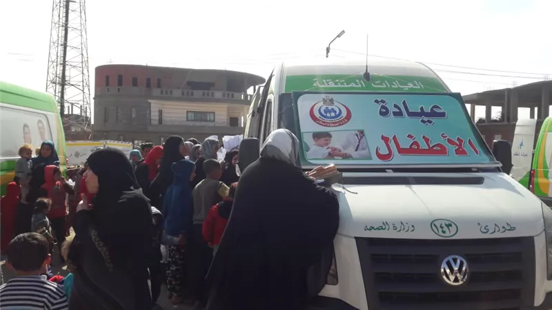 ٢١١٦ مواطنا بقصاصين شرق الحسينية استفادوا من قافلة الصحة