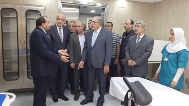 زيادة المترددين على مستشفى بنى سويف الجامعى