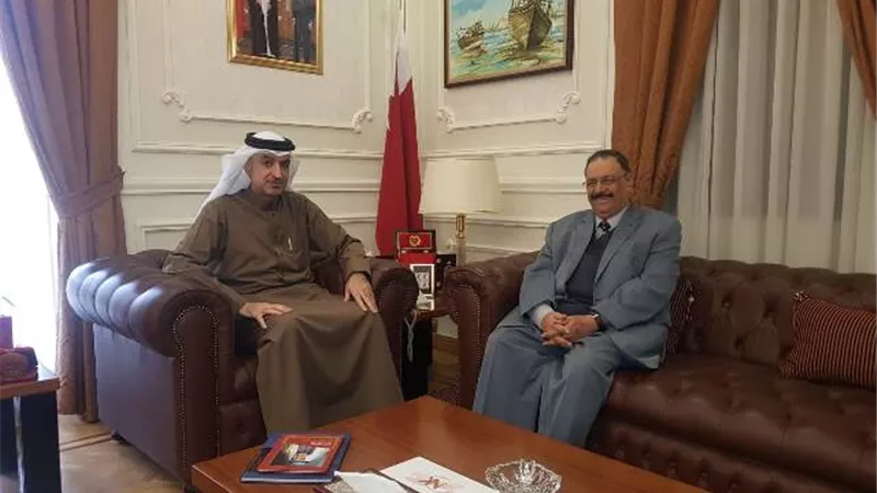 سفير البحرين بالقاهرة يستقبل الأمين العام المساعد لجامعة الدول العربية