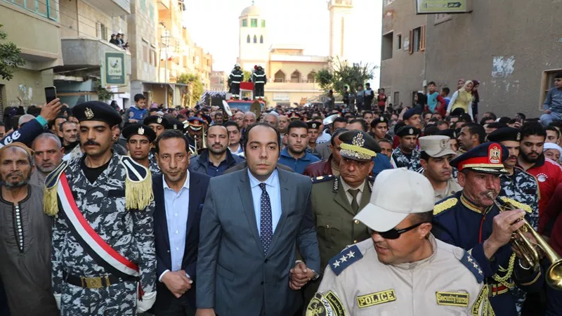 المنوفية تودع شهيد الواجب الرقيب محمد سامي سليم بمسقط رأسه بقرية سمادون بأشمون