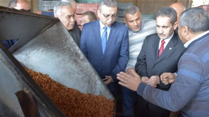 رحمى وعطا في زيارة لقريتي القرشية وشنراق مركز إنتاج العنب والذبيب بمركز السنطة