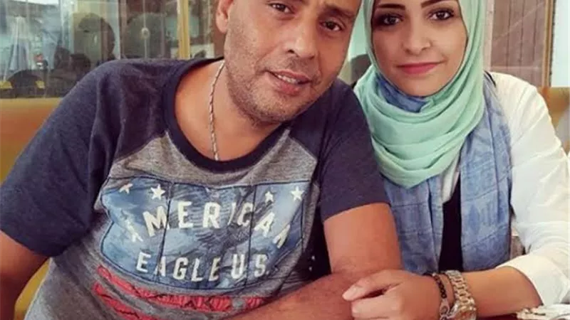 أول ظهور لزوجة الفنان محمد عبد المغنى