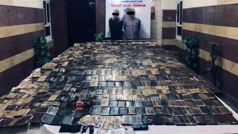 ضبط 1000 طربة حشيش مغربى بالذراع البحرى