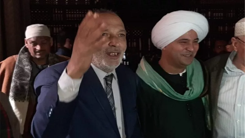 أبناء الرفاعية يهنئون القصبى فى أول أيام الاحتفال بمولد 