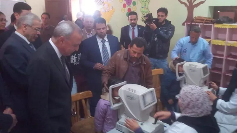 محافظ القليوبية ووكيلا وزارتى التعليم والصحة يدشنون المبادرة الرئاسية 