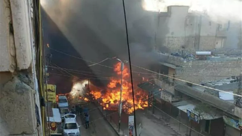 مصرع واصابة 17 شخصا بانفجار سيارة مفخخة في عفرين
