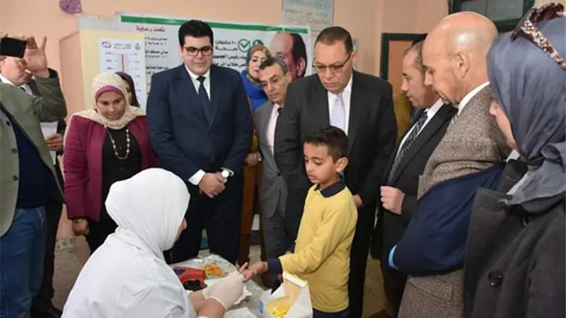 غراب وعبدالمعطى يشهدان إنطلاق فاعليات مبادرة الكشف المبكر عن أمراض الأنيميا والسمنة والتقزم