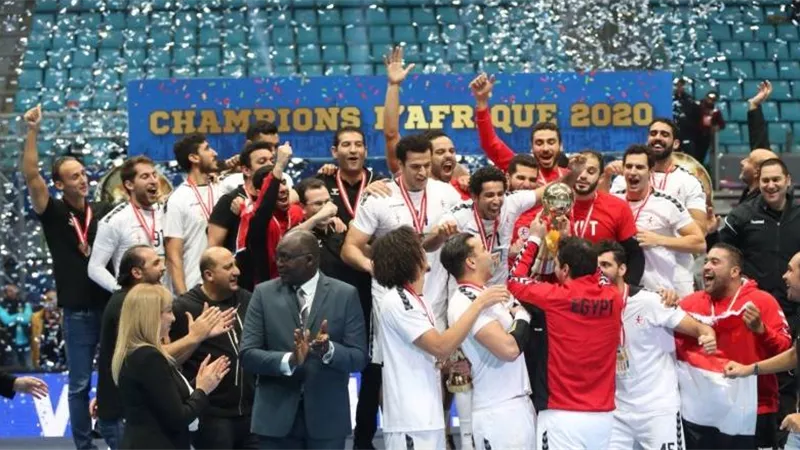 بريزينتيشن تكرم منتخب اليد بعد التتويج بالأمم الأفريقية