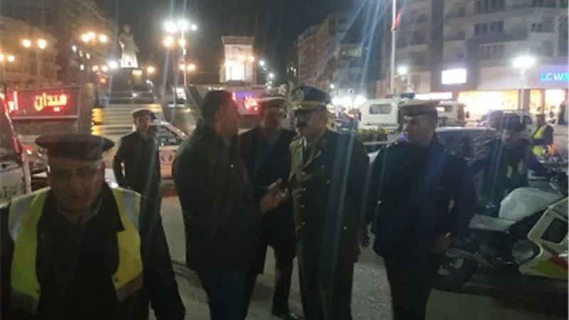قيادة محافظ الدقهلية حملة مرورية ليلية