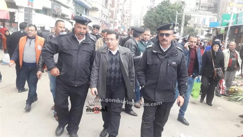 حكمدارالاسكندرية ومديرالمرافق ورئيس حى وسط يقودوا حملة ازالة مكبره