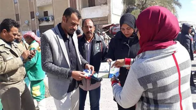 مياه البحر الأحمر تشارك بحملة رفع الكفاءة البيئية بالغردقة