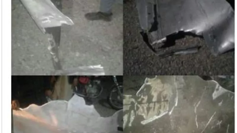 بقايا القمر الصناعي الفاشل تتساقط على جنوب إيران.. صور