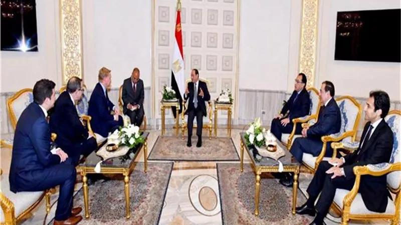 السيسي يلتقي رئيس شركة «بكتل» الأمريكية
