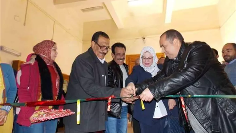 الأحجار الرملية والنقوش الفرعونية تزين افتتاح معرض حكام الواحات قديما بالوادي الجديد