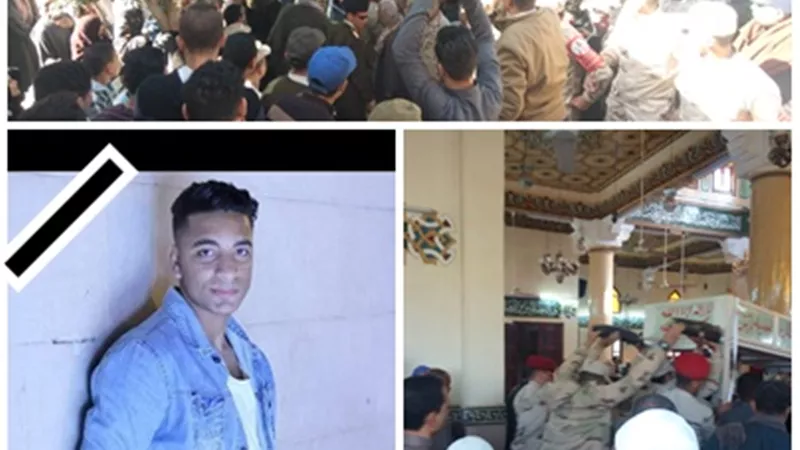 المنوفية تودع جثمان الشهيد الكفراوي إلى مثواه الأخير بمسقط رأسه بمنشأة جريس