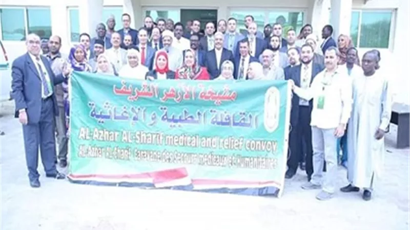 السيدة الأولى بتشاد تستقبل وفد قافلة الأزهر الطبية والسفير المصري