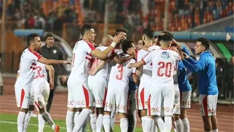 الزمالك بالزى الرسمى امام الترجى بالسوبر الافريقى