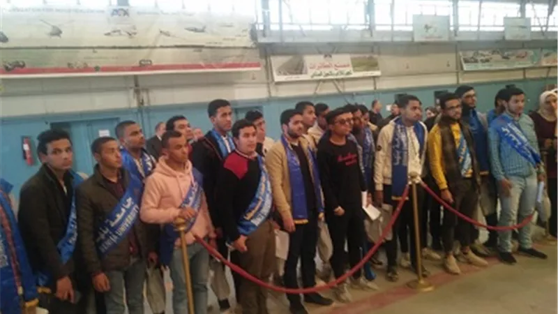 انطلاق الفوج الـ22 من شباب جامعة بنها لزيارة مصنع الطائرات