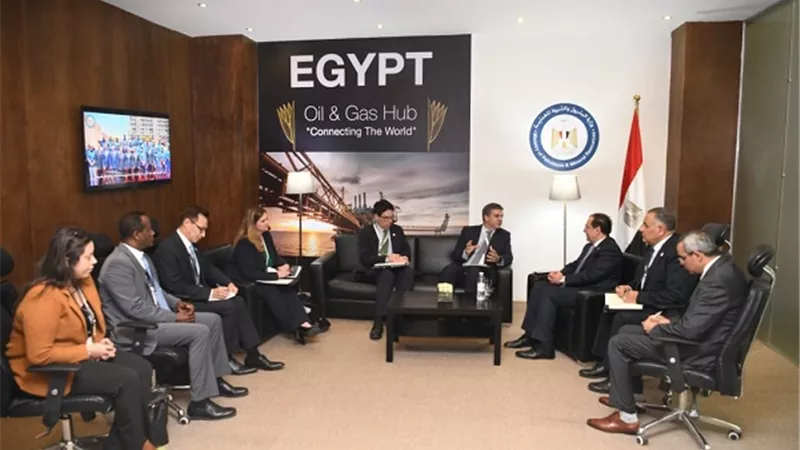 وزير البترول يلتقى المدير الإقليمى لوكالة التجارة الأمريكية