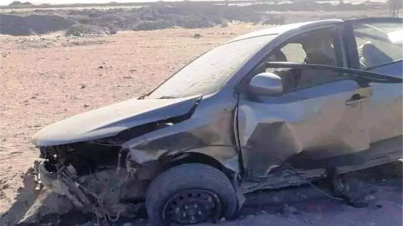 مصرع موظف فى حادث تصادم سيارة ملاكى بالوادى الجديد