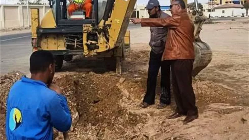 إزالة مبنى متعدى على أرض أملاك دولة فى طور سيناء.. بالصور
