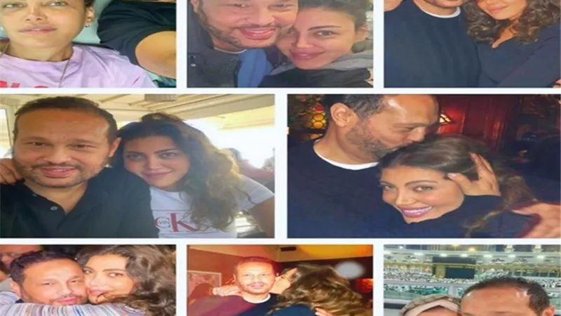 ريهام حجاج تتغزل فى زوجها محمد حلاوة بعيد الحب