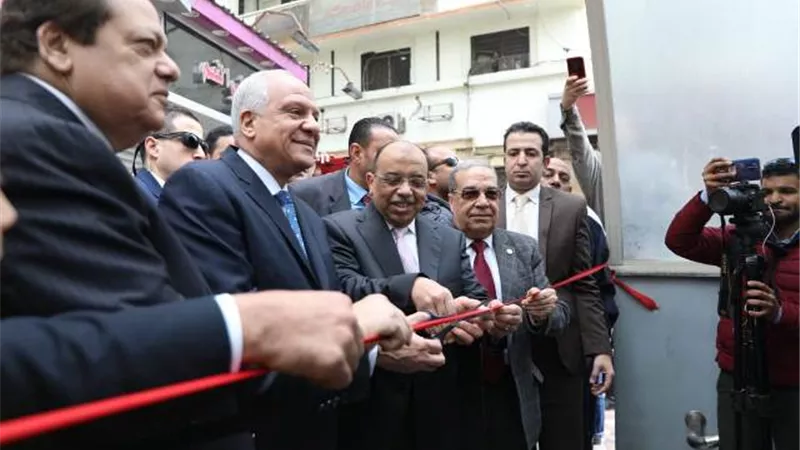 شعراوى وراشد يفتتحان أعمال تطوير نفق مشاه ميدان الجيزة
