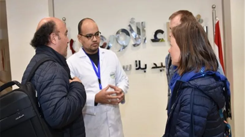 وفد طبى إيطالى يزور مستشفى شفاء الأورمان بالأقصر