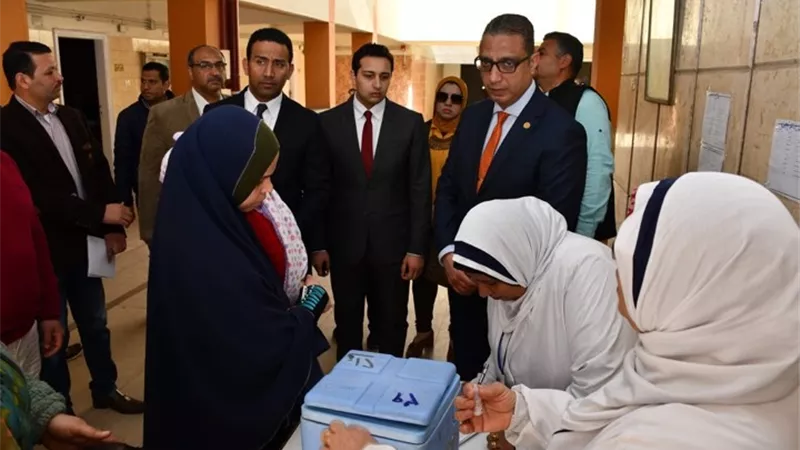 انطلاق الحملة القومية للتطعيم ضد مرض شلل الأطفال بالفيوم