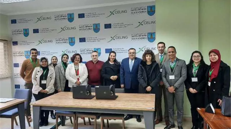 هشام جابر يفتتح مركز ابتكارات اللغة .LIC بجامعة الإسكندريه