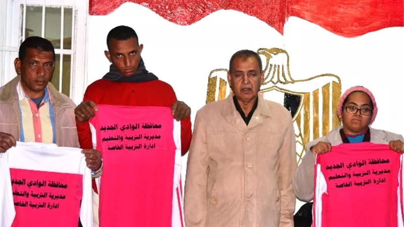 طلاب الفكرية بالوادى الجديد يشاركون ببطولة الجمهورية فى العاب القوى..صور