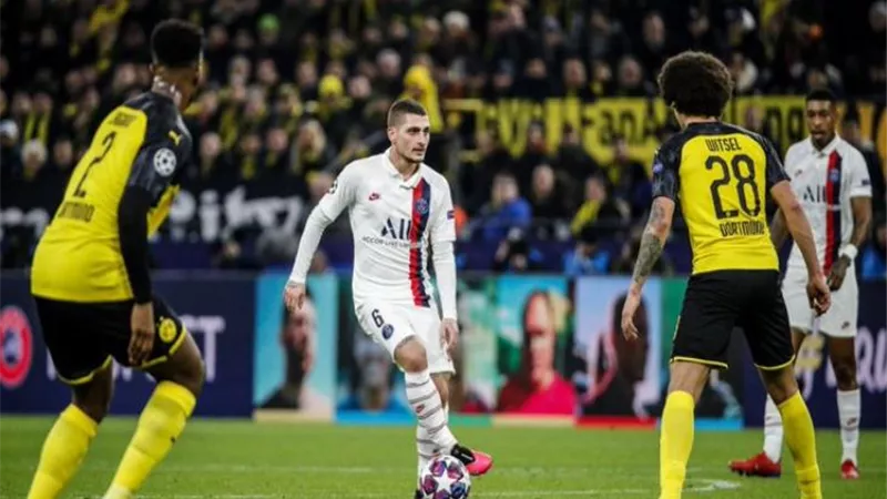 بروسيا دورتموند يفوز على باريس سان جيرمان بهدفين فى دور الـ16 بدوري الأبطال