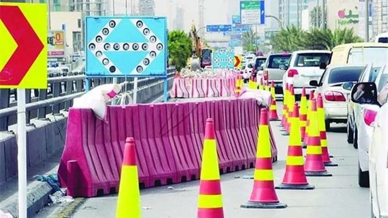 تحويل حركة السيارات بسبب إنشاء كوبرى جديد بحلمية الزيتون