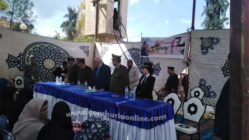 أمن كفرالشيخ تنظم قافلة 