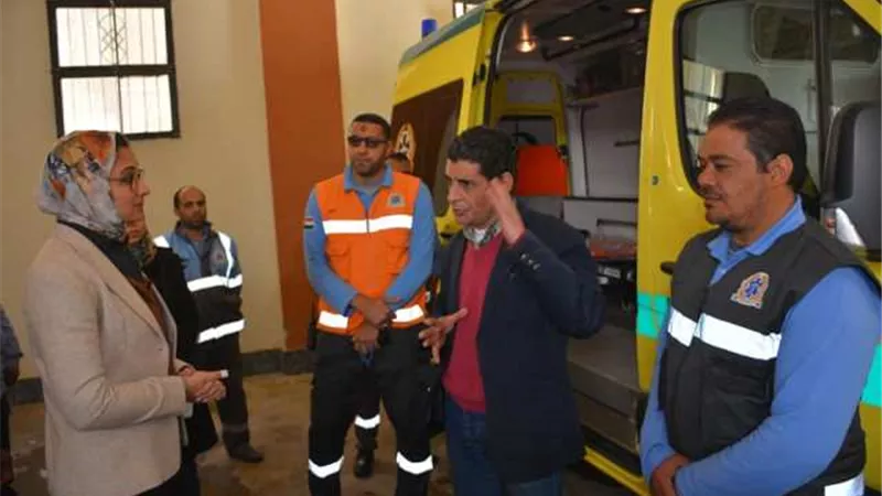 نائب محافظ الوادى الجديد : إسعاف التحول الرقمي .صور