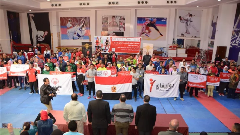 انطلاق المسابقة الوطنية للاولمبياد الخاص المصري في رفع الأثقال
