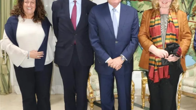 فوده يستقبل السفير البريطانى