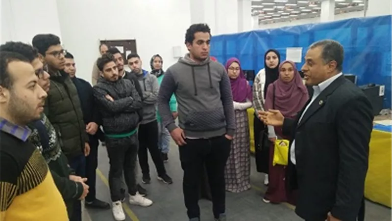 طلاب جامعة كفر الشيخ يزورون مصنع الإلكترونيات التابع للهيئة العربية للتصنيع