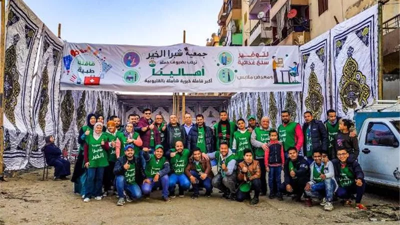 شبرا الخير تطلق أكبر قافلة خيرية بالقليوبية تحت إسم 