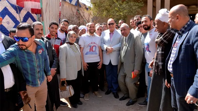 محافظ أسيوط يشهد انطلاق قافلة جمعية رسالة للمساعدات بمنفلوط