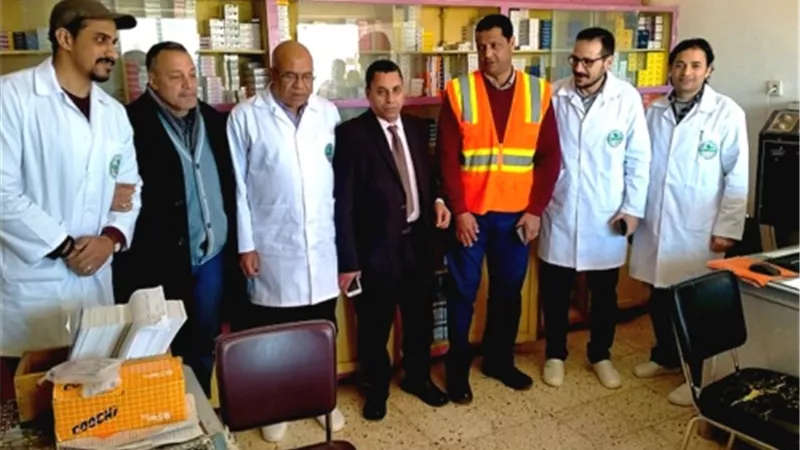 حملة تفتيش صحية للوقاية من فيروس كورونا بفوسفات الوادى الجديد