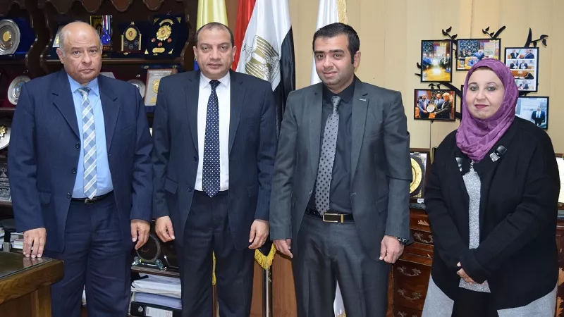 توعية طلاب جامعة بنى سويف ضد المخدرات