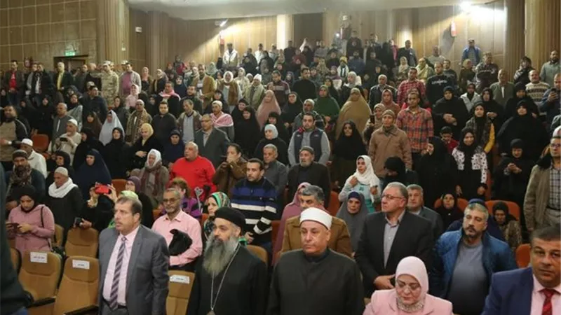 محافظ كفرالشيخ يشهد احتفالية تكريم أسر شهداء ومصابي العمليات الحربية