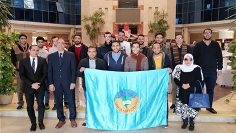طلاب جامعة طنطا في زيارة للشركة العربية للطاقة المتجددة