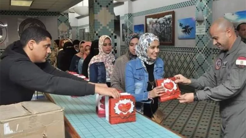 التربية العسكرية بجامعة كفرالشيخ تزور قاعدة 