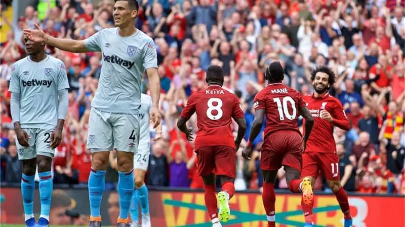 ليفربول فى مواجهة وست هام بالدورى الانجليزى