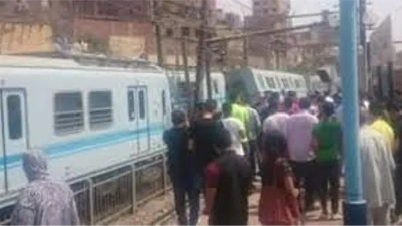 انقطاع بالشبكة الكهربائية الهوائية بمحطة غمرة بالخط الاول بمترو الانفاق