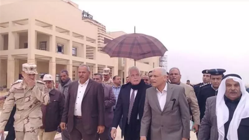 محافظ جنوب سيناءفي جولة تفقدية لفرع جامعة الملك سلمان برأس سدر